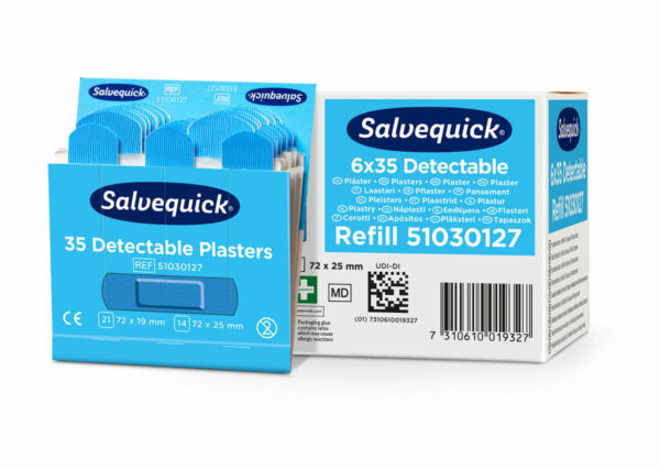 Cederroth Salvequick elintarvikelaastari sininen, 6 kasettia - Image 2