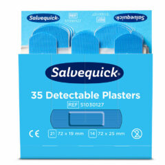 Cederroth Salvequick elintarvikelaastari sininen, 6 kasettia