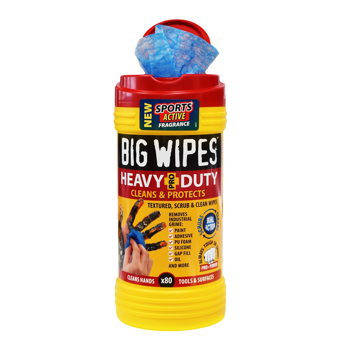 Big Wipes Heavy-Duty Pro+ teollisuuspyyhkeet 80 kpl tuotepakkaus