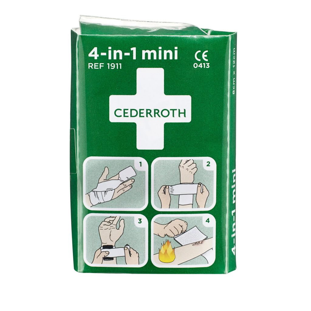 Cederroth 4 in 1 Ensiapuside Pieni Suojaintukku fi