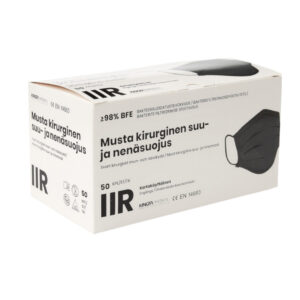 Kasvomaski IIR, musta, 50 kpl/rasia