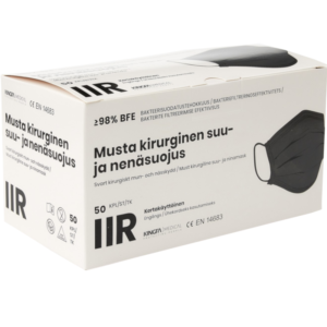 Kasvomaski IIR, musta 50 kpl/rasia