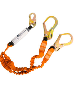 Kaksiosainen 140kg turvaköysi nykäyksenvaimentimella