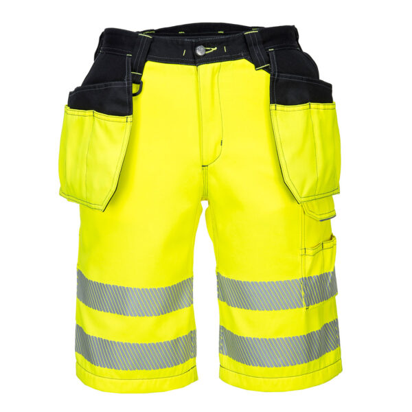 PW3 Hi-Vis riipputaskushortsit