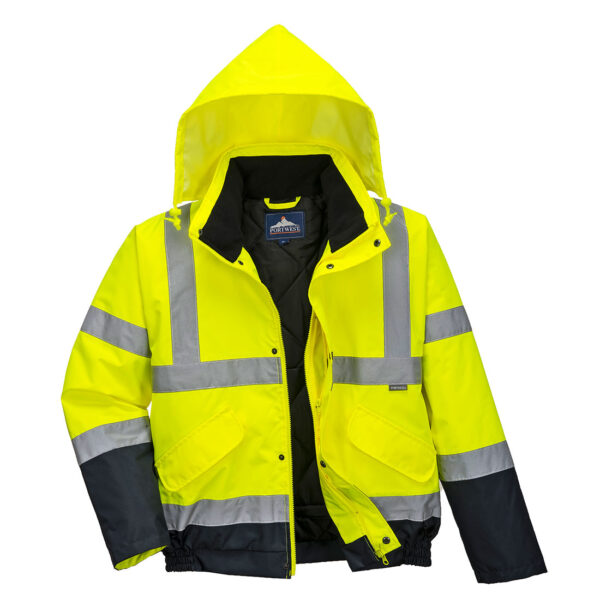 Hi-Vis kaksisävy Bomber-takki