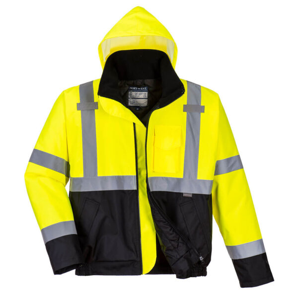 Hi-Vis kaksisävy Bomber-takki