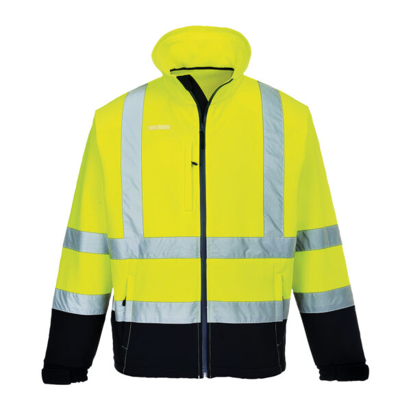 HiVis kontrasti Softshell-takki