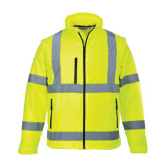 Irrotettavahihainen Hi-Vis Softshell takki (3L)