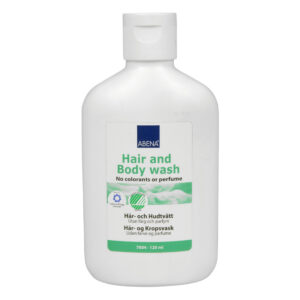 ABENA Hair and Body Wash 120ml ihon ja hiusten vedetön pesu 1kpl