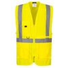 Hi-Vis esimiesliivi tablettitaskulla keltainen EN ISO 20471 Luokka 2