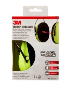 3M Peltor Kid Kupusuojain H510AK, neonvihreä (87-98 dB)