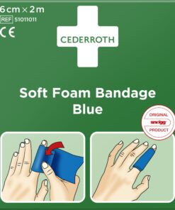 Cederroth Soft laastari Sininen 6 cm x 2 m