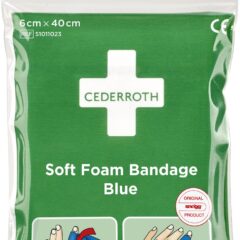 Cederroth Soft laastari Taskupakkaus, Sininen 6 cm x 40 cm.