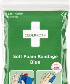 Cederroth Soft laastari Taskupakkaus, Sininen 6 cm x 40 cm.