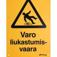 Varo liukastumisvaaraa -kyltti