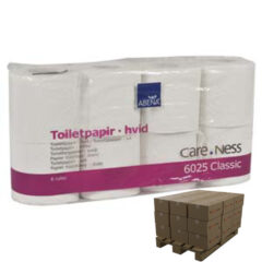 CARE-NESS Classic WC-paperi 2krs valkoinen 100% kierrätys 34,5m 1152 rll Lava