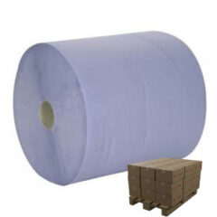 Teollisuuspyyhe neutral 2krs 36cmx360m sininen 1000 arkkia Ø27cm 2rll/pkt Lava