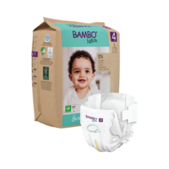 Bambo Nature 4 teippivaippa 24kpl, 7-14kg, paperipakkaus