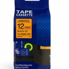 Brother-kirjoitusnauha 12 mm, oranssi Brother TZE-B31 korvaava tarranauha 12 mm musta teksti/Huomio Oranssi pohja 5 m korvaava - non-oem, tarvikekasetti