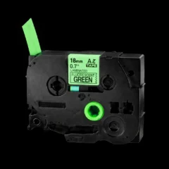B-kirjoitusnauha 18 mm, fluorescent vihreä - non-oem, tarvikekasetti