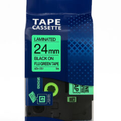 B-kirjoitusnauha 24 mm, fluorocent vihreä - non-oem, tarvikekasetti