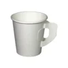Valkoinen kahvallinen kertakäyttöinen kahvikuppi