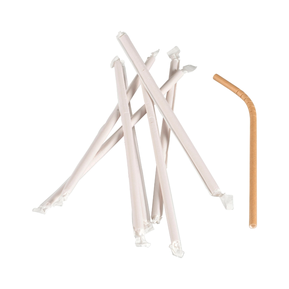 ABENA GASTRO yksittäispakattu paperipilli 24 cm Ø6 mm