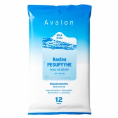 Hajustamaton pesupyyhe Avalon 80 g 28x18 cm 12 kpl pakkaus