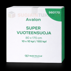 Vuoteensuoja Avalon Super 80x170 cm 100 kpl