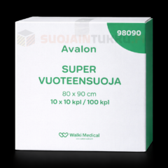 Avalon Super vuoteensuoja 80x100 cm 100 kpl laatikkopakkaus