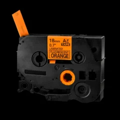 B-kirjoitusnauha 18 mm, fluorescent oranssi - non-oem, tarvikekasetti