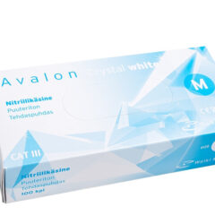 Avalon Crystal White - Valkoinen nitriilikäsine
