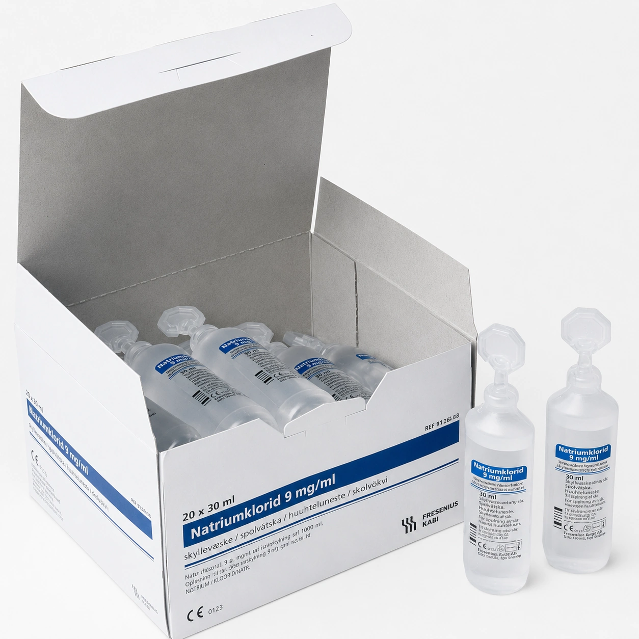 0,9% NaCl-huuhteluliuos 20 x 30 ml pakkaus