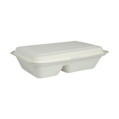 GASTRO take away rasia bagassi 250,9x162x63,2mm 2-os. valkoinen 50kpl