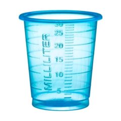 Lääkelasi 30ml sininen asteikolla 4,2cm Ø3,8cm 80kpl