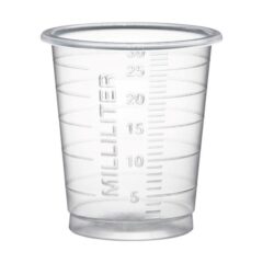 Lääkelasi 30ml kirkas asteikolla 4,2cm Ø3,8cm 80kpl