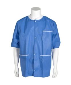 ABENA lämmittelytakki puolihiha S sininen 4kpl (laatikossa 12x4kpl)