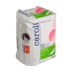 CAROLI Ultra Super Plus terveysside yksittäispakattu siivekkeillä 12kpl