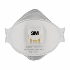 3M 9332+ Aura Cool Flow hiukkassuojain etupuolelta