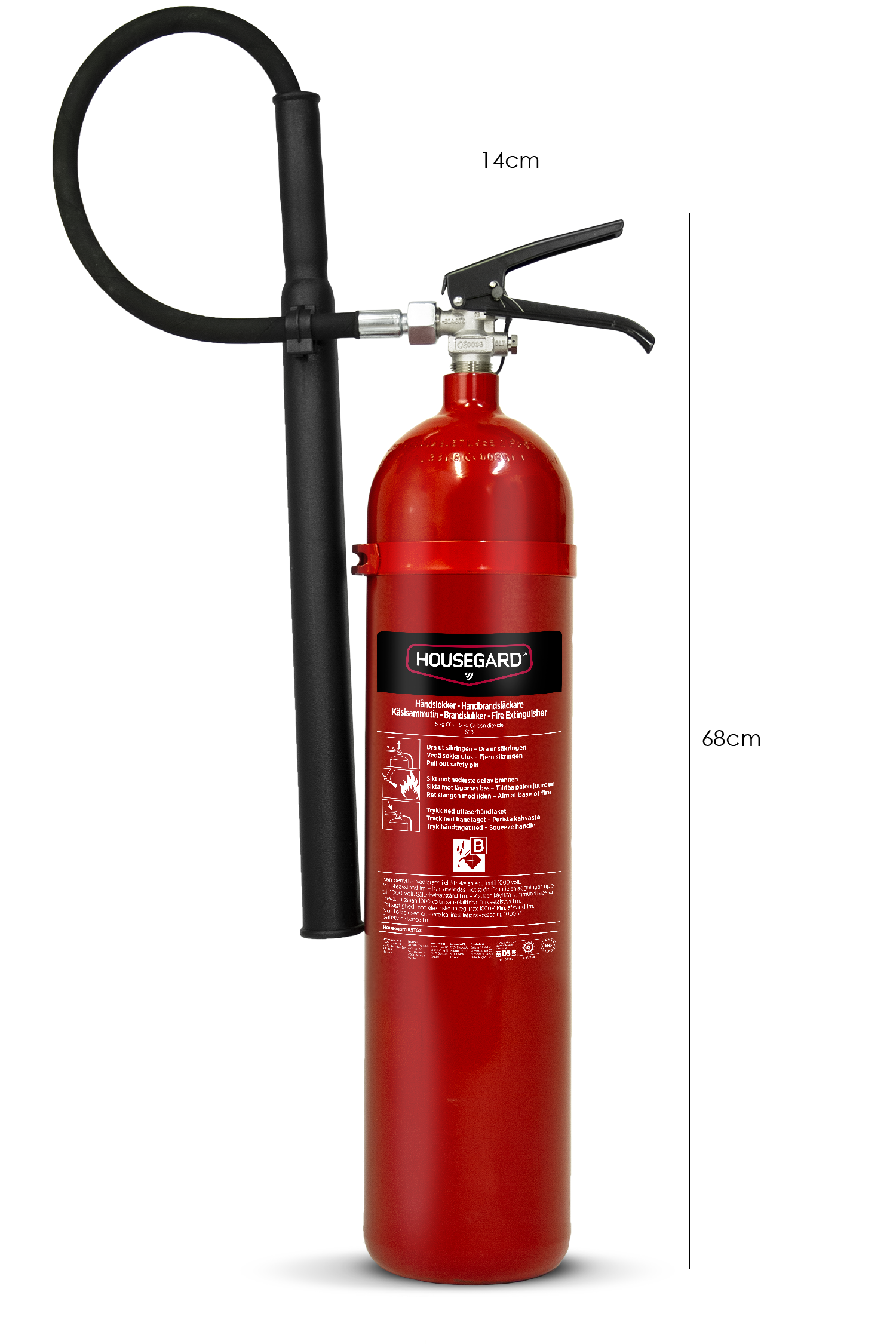 Hiilidioksidisammutin Housegard 5 kg - Image 3