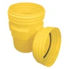 Keltainen 247 litran HDPE Overpack -tynnyri kemikaaleille