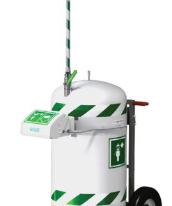 114 litran paineistettu liikuteltava hätäsuihku