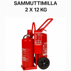 PV-Tulityökärry 2 x 12 kg sammuttimilla