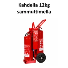 PV-Tulityökärry kahdella 12 kg jauhesammuttimella
