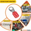 Teräksinen LOTO turvahakanen energianerotukseen