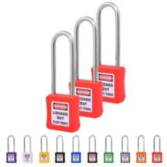 Lockout Tagout turvalukko 75 mm 3 kpl setti