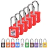Lockout Tagout turvalukko 38 mm sangalla eri väreissä 6 kpl