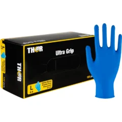 Thor Ultra Grip Erikoispaksu elintarvikehyväksytty nitriilikäsine suomukuviolla, pitkä 30 cm 50kpl / ras