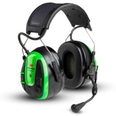 3M™ PELTOR™ WS™ ALERT™ XPV -kuulonsuojain, aurinkokennolataus, vihreä, mobiilisovellus, päälakisanka, MultiPoint Bluetooth