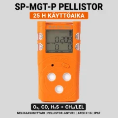 Senko SP-MGT-P Pellistor nelikaasumittari, 25 h käyttöaika